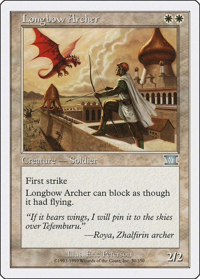 Image for Longbow Archer (30) (6ED) - Magic: The Gathering
