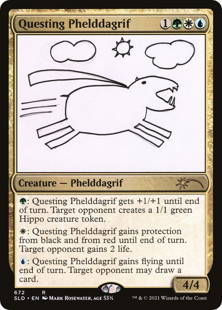 Image for Questing Phelddagrif (672) (672) (SLD) - Magic: The Gathering