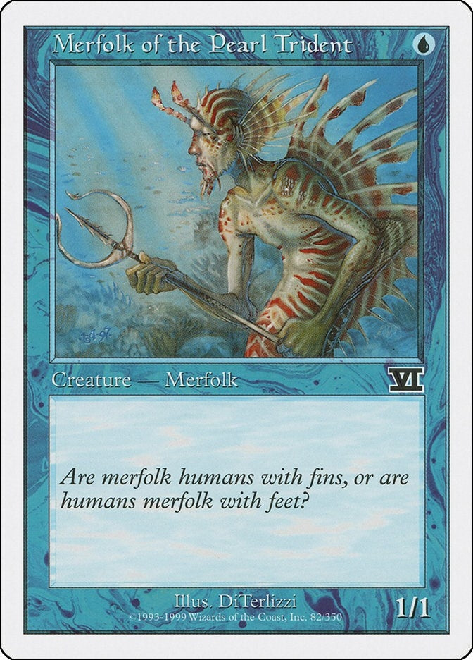 Image for Merfolk of the Pearl Trident (82) (6ED) - Magic: The Gathering