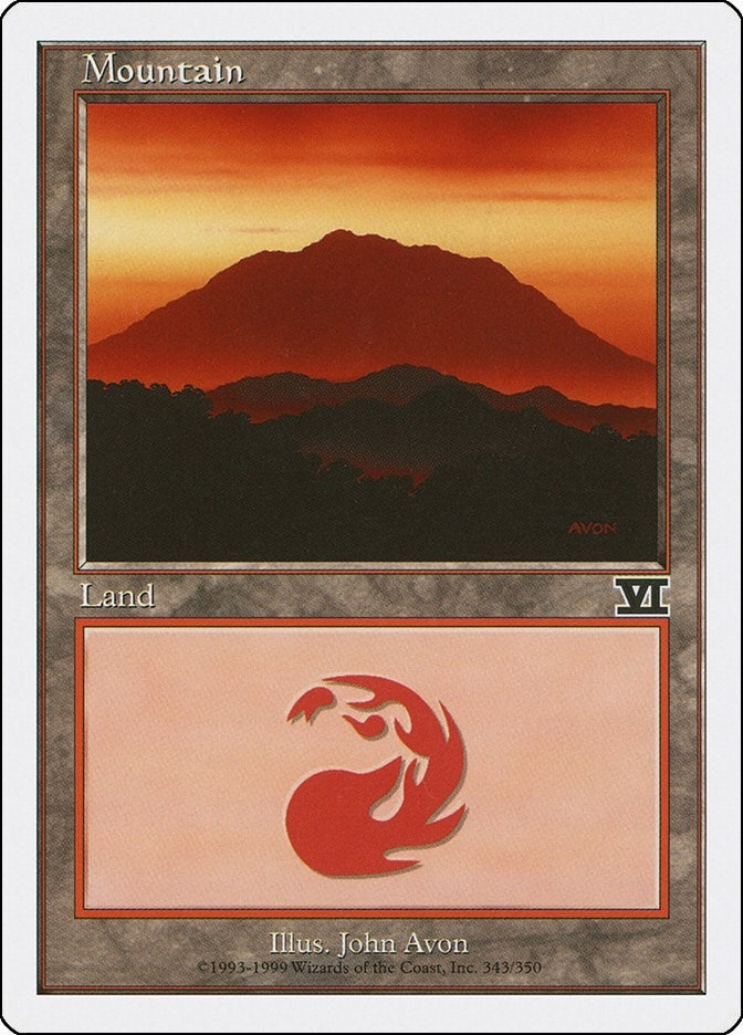 Image for Mountain (343) (343) (6ED) - Magic: The Gathering