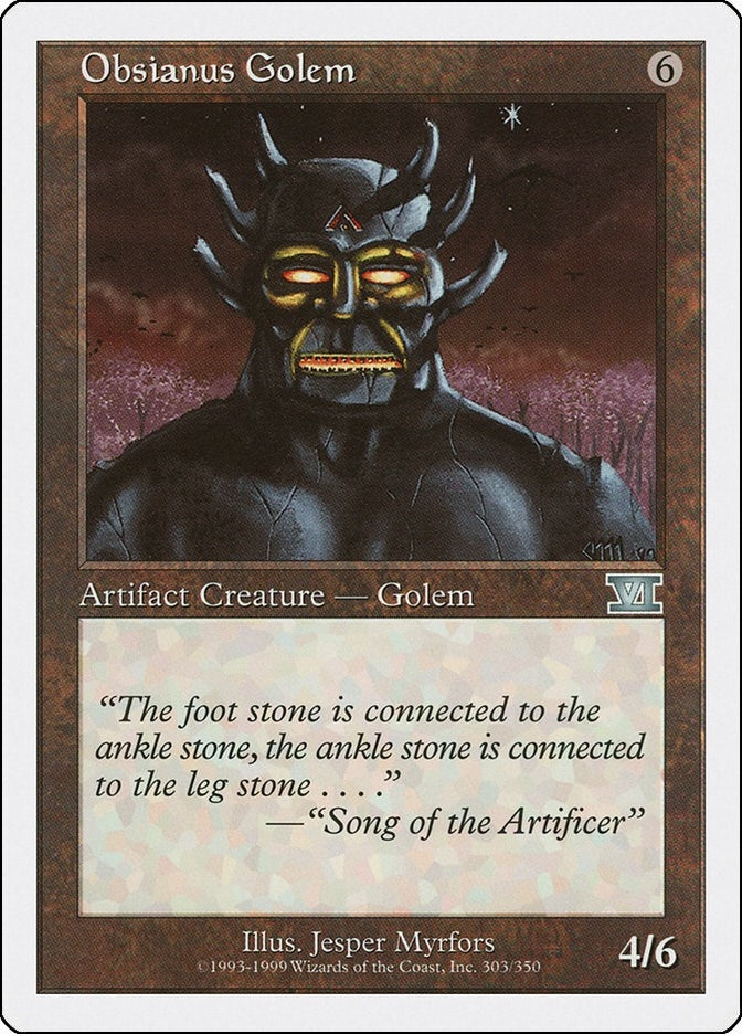 Image for Obsianus Golem (303) (6ED) - Magic: The Gathering