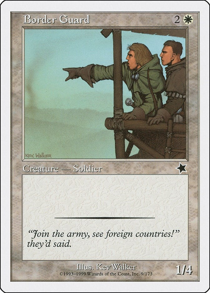 Image for Border Guard (9) (S99) - Magic: The Gathering