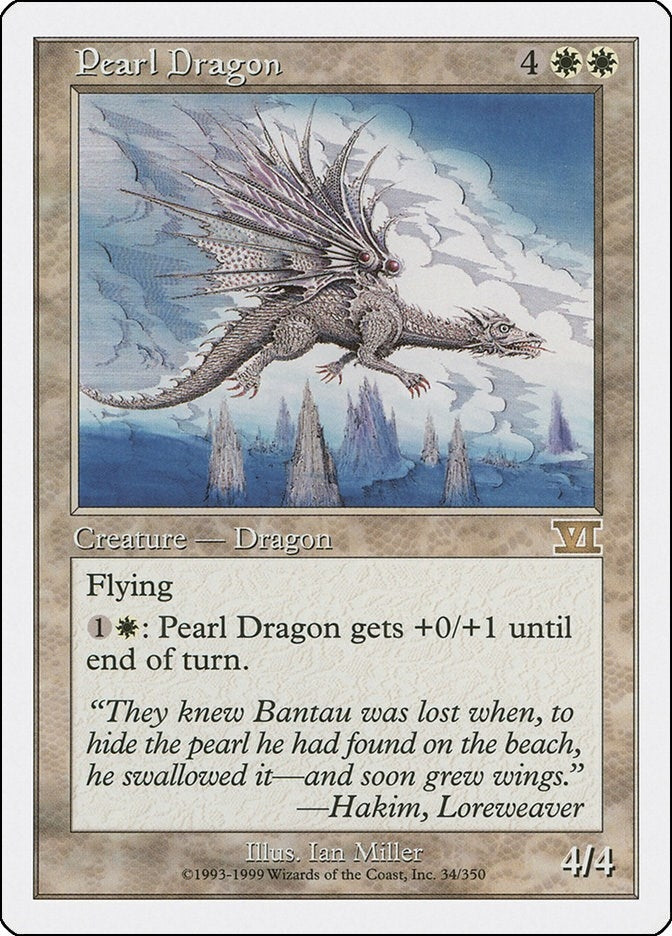 Image for Pearl Dragon (34) (6ED) - Magic: The Gathering