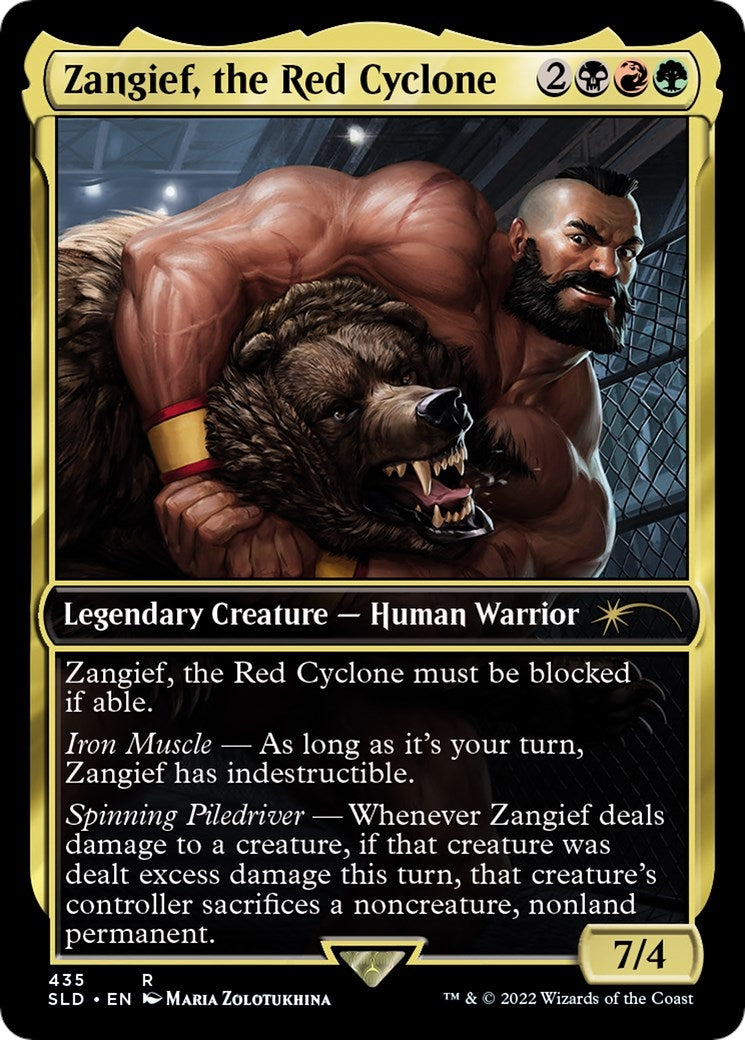 Image for Zangief, the Red Cyclone (435) (SLD) - Magic: The Gathering