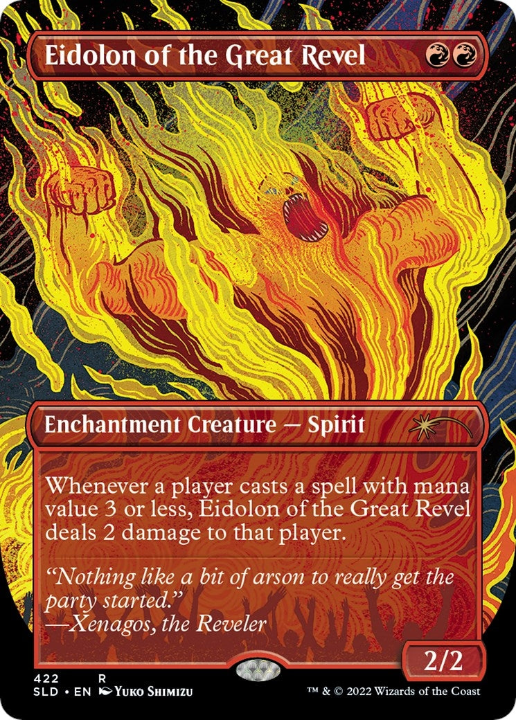 Image for Eidolon of the Great Revel (Borderless) (422) (SLD) - Magic: The Gathering