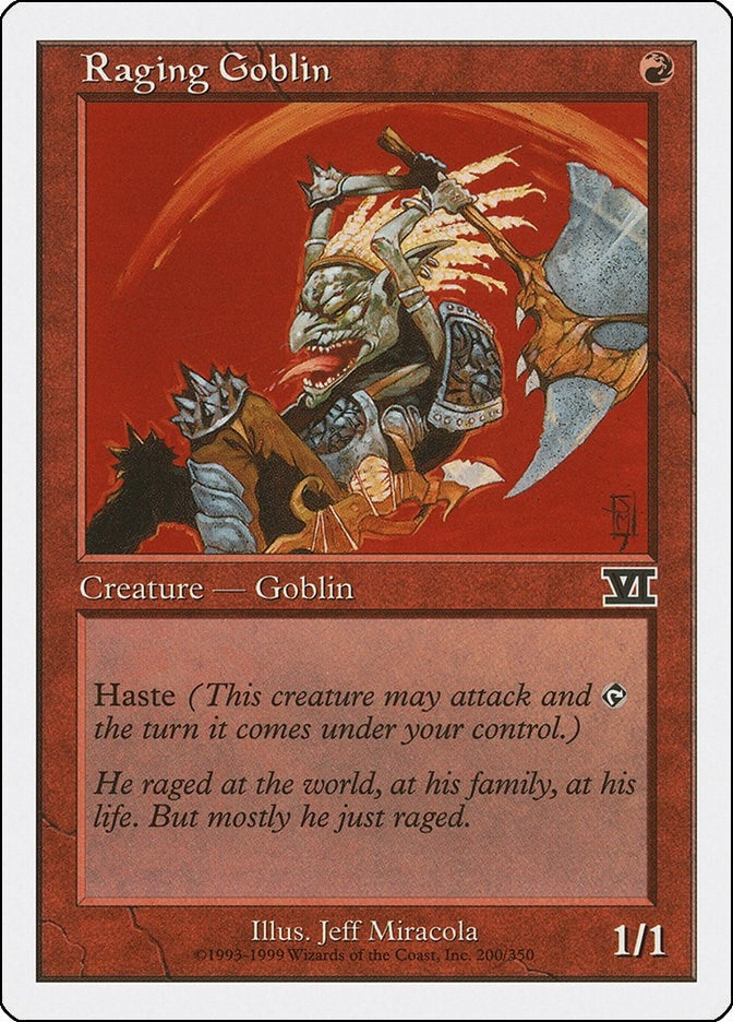 Image for Raging Goblin (200) (6ED) - Magic: The Gathering