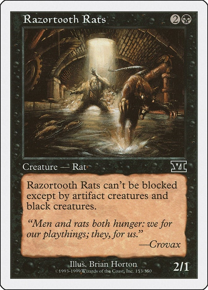 Image for Razortooth Rats (153) (6ED) - Magic: The Gathering