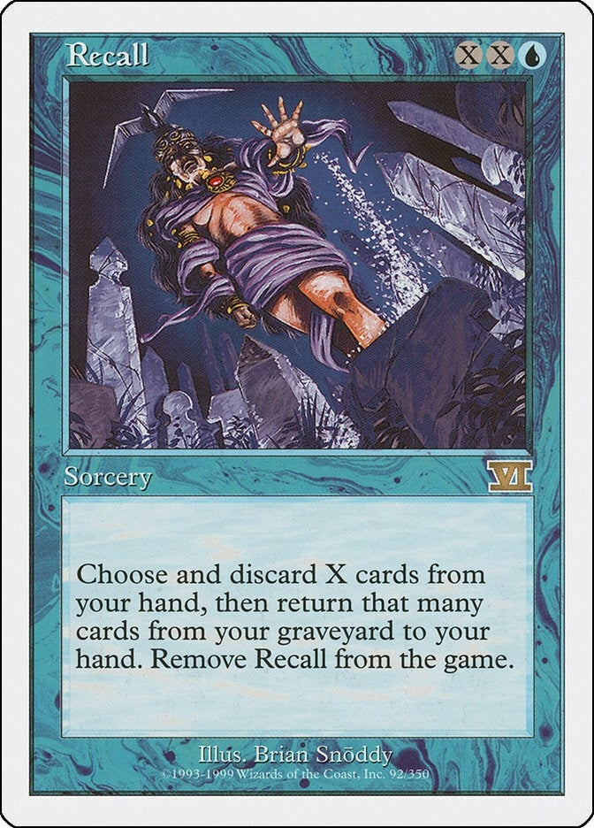 Image for Recall (92) (6ED) - Magic: The Gathering