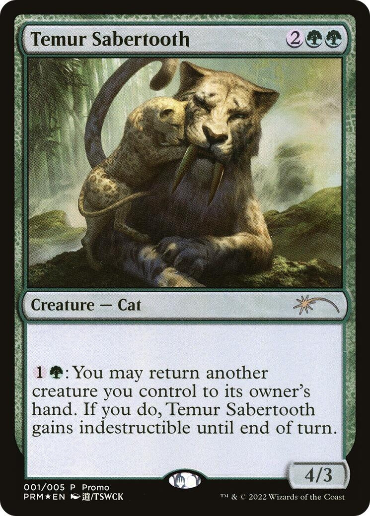 Image for Temur Sabertooth (1) (UMP) - Magic: The Gathering
