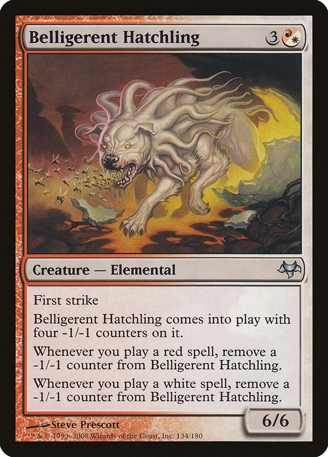 Image for Belligerent Hatchling (134) (EVE) - Magic: The Gathering