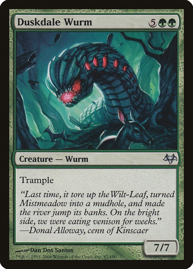Image for Duskdale Wurm (67) (EVE) - Magic: The Gathering