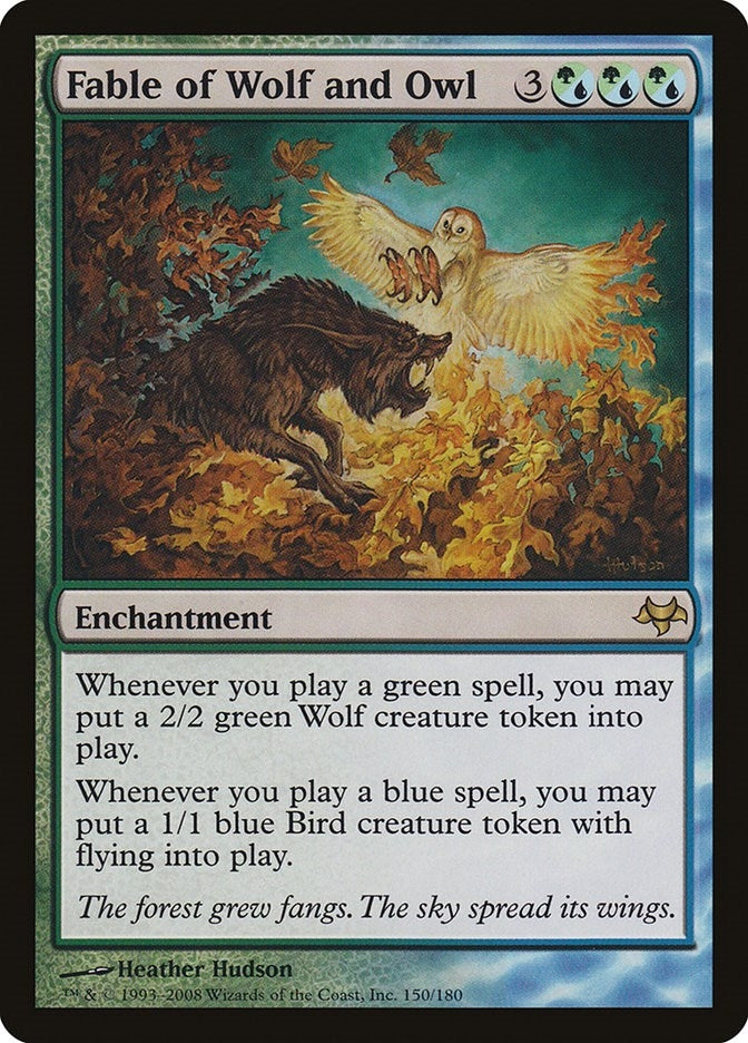 Image for Fable of Wolf and Owl (150) (EVE) - Magic: The Gathering