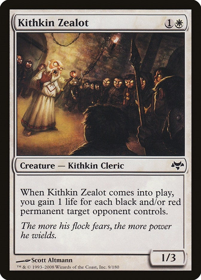 Image for Kithkin Zealot (9) (EVE) - Magic: The Gathering