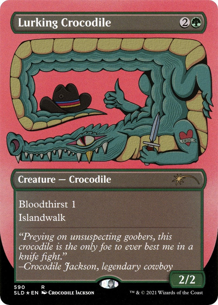 Image for Lurking Crocodile (Foil Etched) (590) (SLD) - Magic: The Gathering