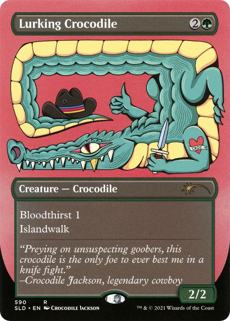 Image for Lurking Crocodile (590) (SLD) - Magic: The Gathering