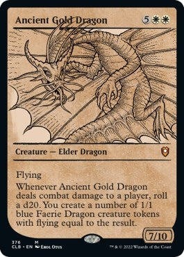 Ancient Gold Dragon (Showcase) (376) (CLB)