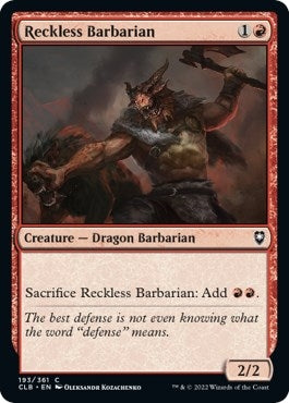 Reckless Barbarian (193) (CLB)