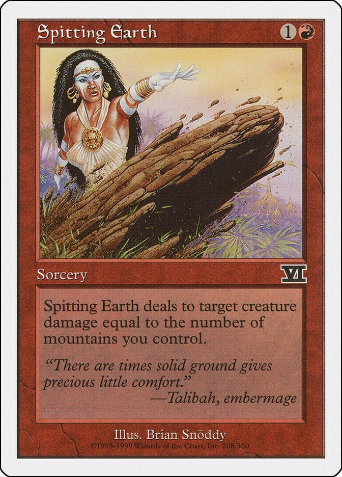 Image for Spitting Earth (208) (6ED) - Magic: The Gathering