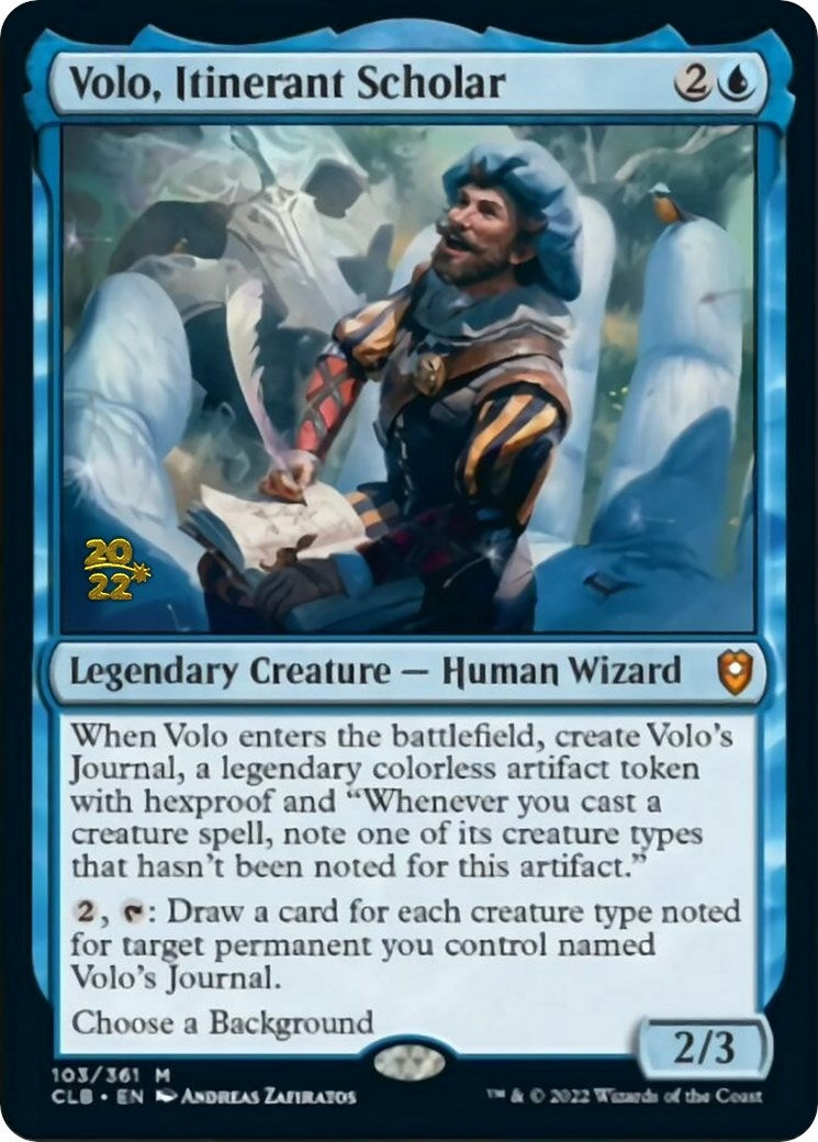 Image for Volo, Itinerant Scholar (103) (PRE) - Magic: The Gathering