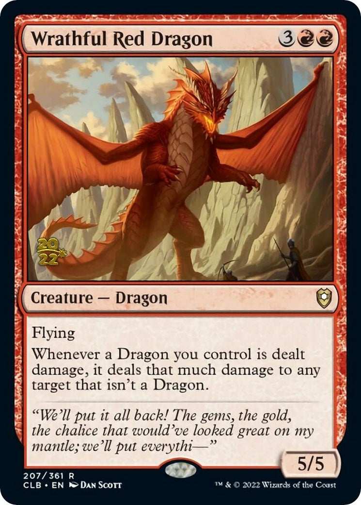 Image for Wrathful Red Dragon (207) (PRE) - Magic: The Gathering