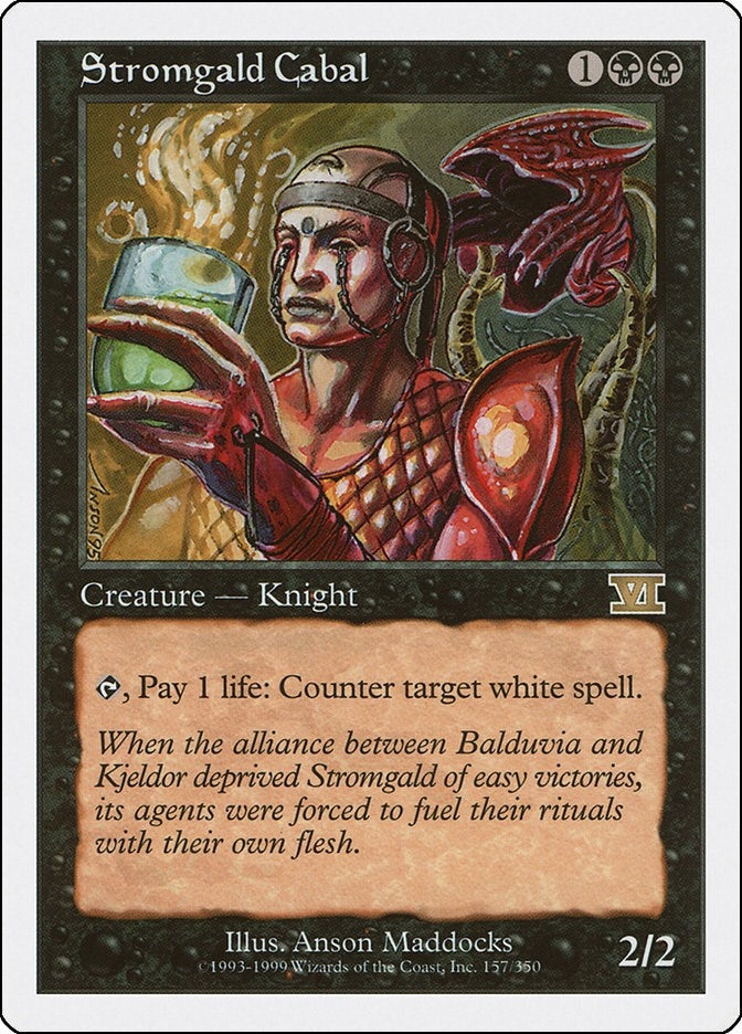 Image for Stromgald Cabal (157) (6ED) - Magic: The Gathering