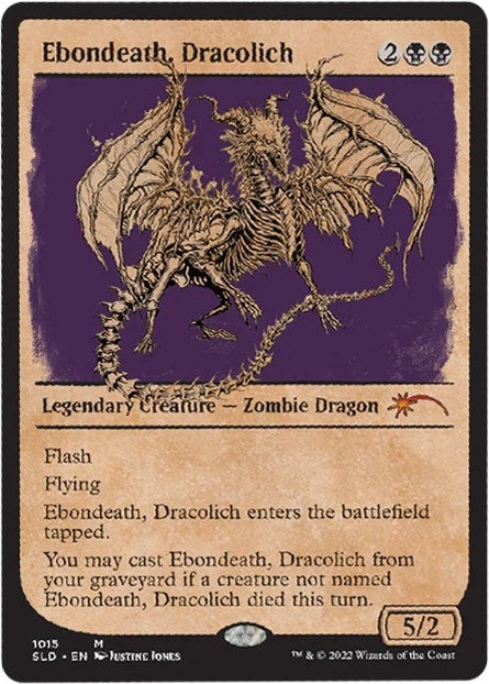 Image for Ebondeath, Dracolich (Showcase) (1014) (SLD) - Magic: The Gathering
