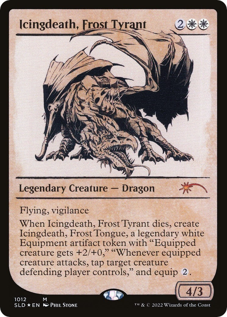 Image for Icingdeath, Frost Tyrant (Showcase) (1012) (SLD) - Magic: The Gathering