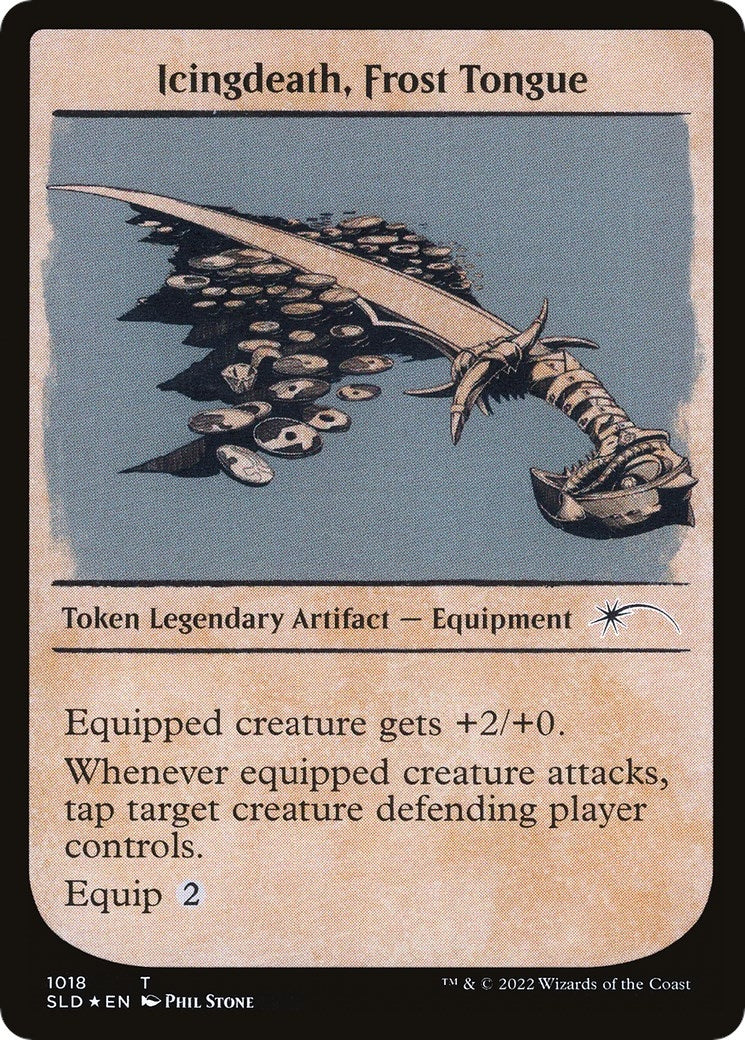 Image for Icingdeath, Frost Tongue Token (Showcase) (1018) (SLD) - Magic: The Gathering