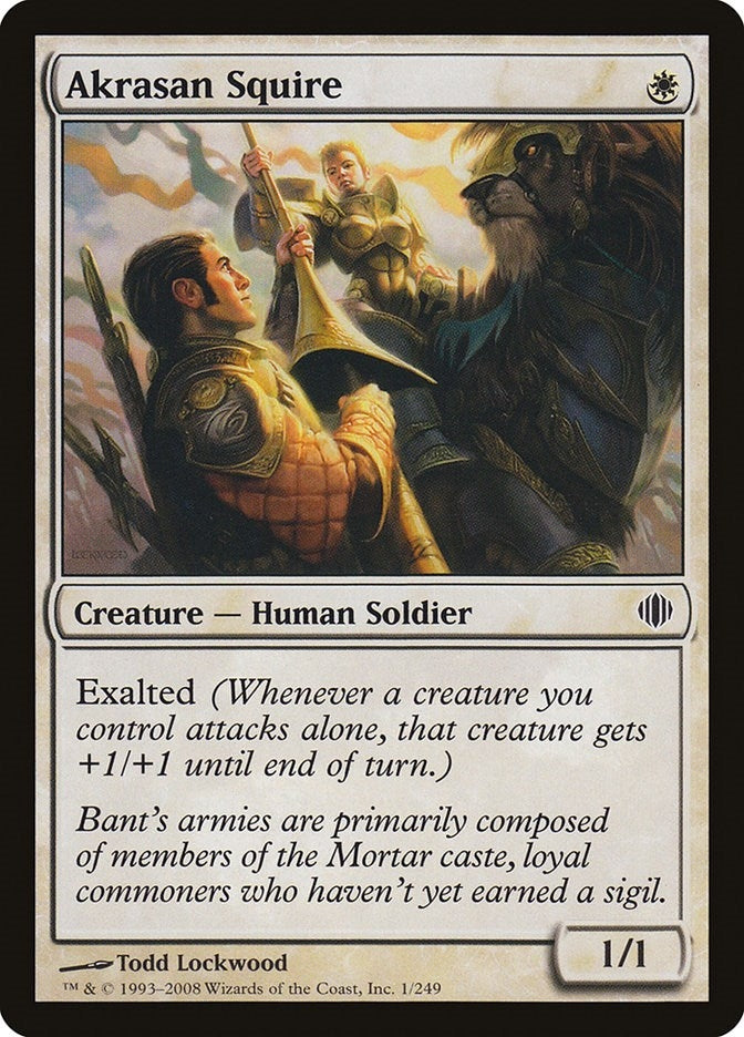 Image for Akrasan Squire (1) (ALA) - Magic: The Gathering