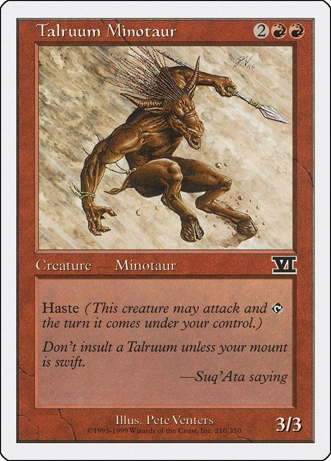 Image for Talruum Minotaur (210) (6ED) - Magic: The Gathering