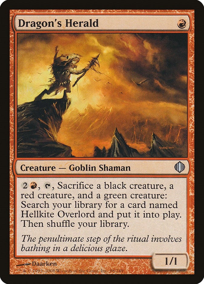 Image for Dragon's Herald (98) (ALA) - Magic: The Gathering