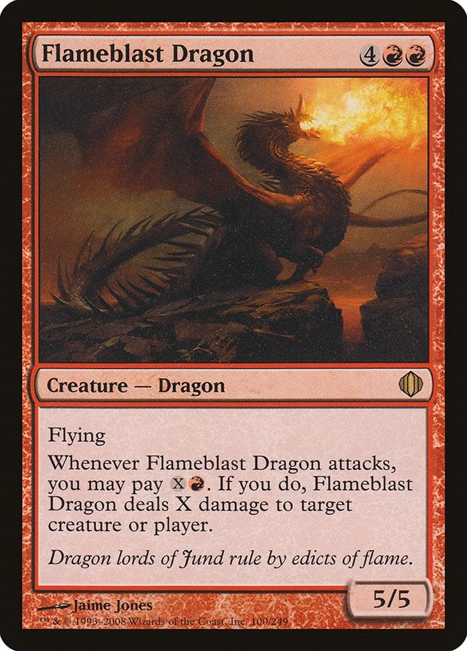 Image for Flameblast Dragon (100) (ALA) - Magic: The Gathering