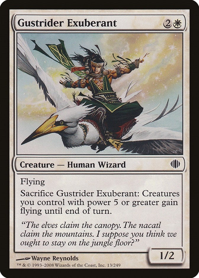 Image for Gustrider Exuberant (13) (ALA) - Magic: The Gathering