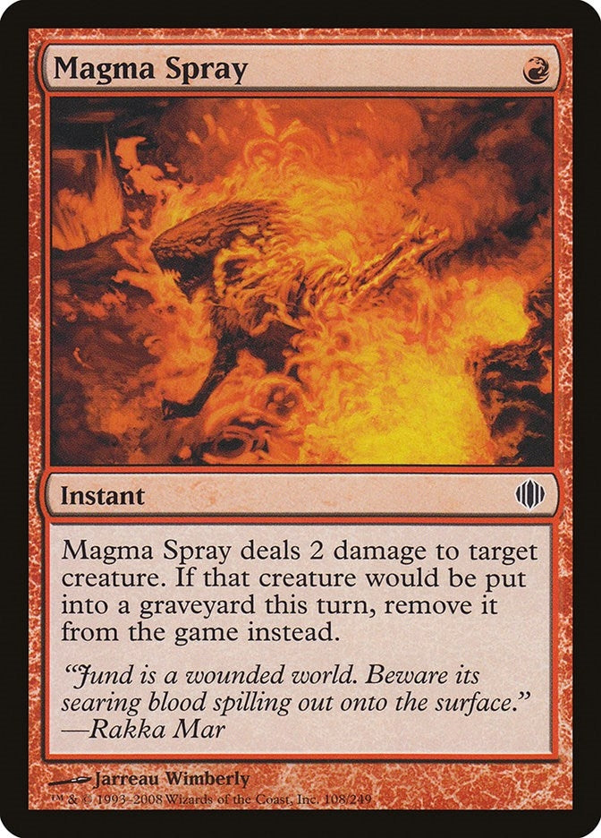 Image for Magma Spray (108) (ALA) - Magic: The Gathering