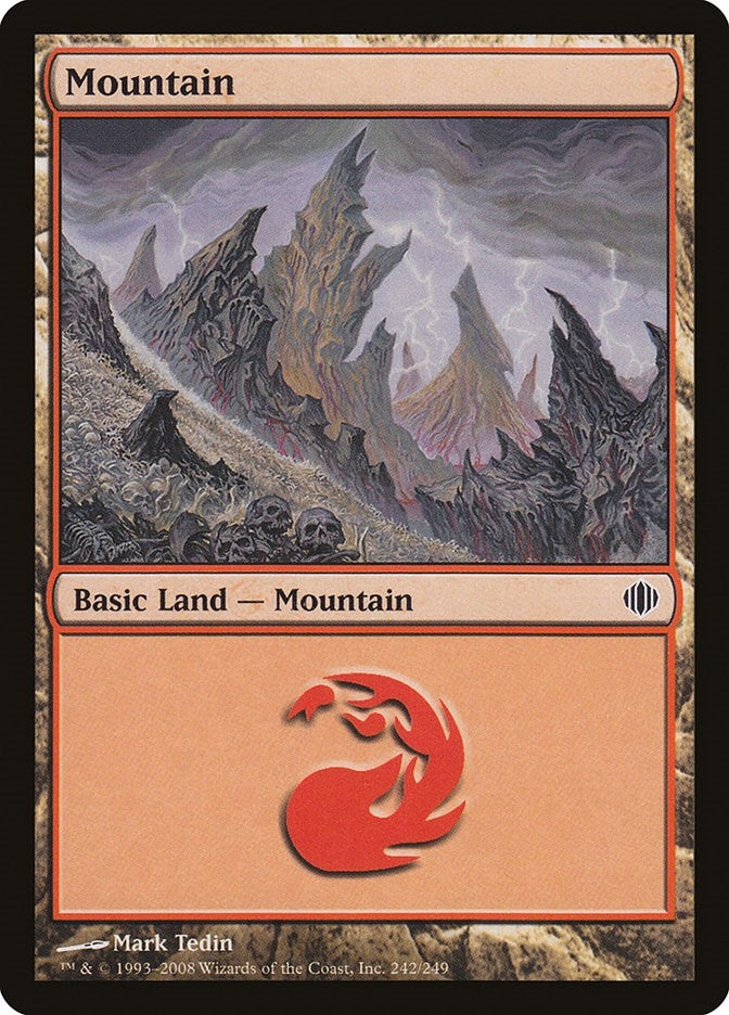 Image for Mountain (242) (242) (ALA) - Magic: The Gathering