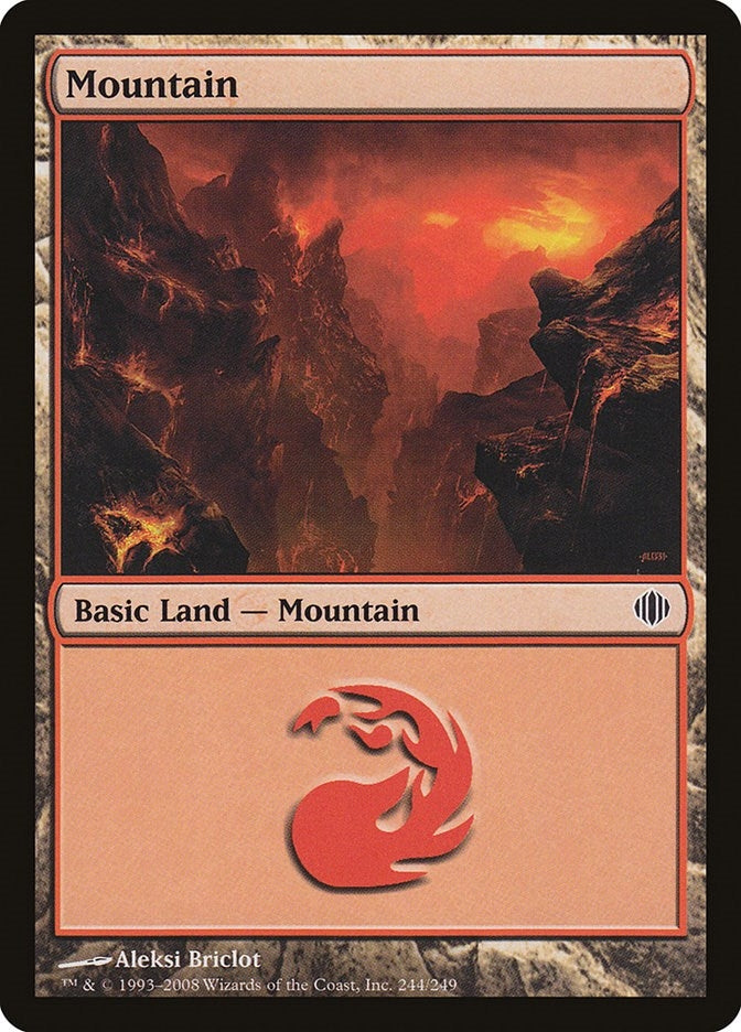 Image for Mountain (244) (244) (ALA) - Magic: The Gathering