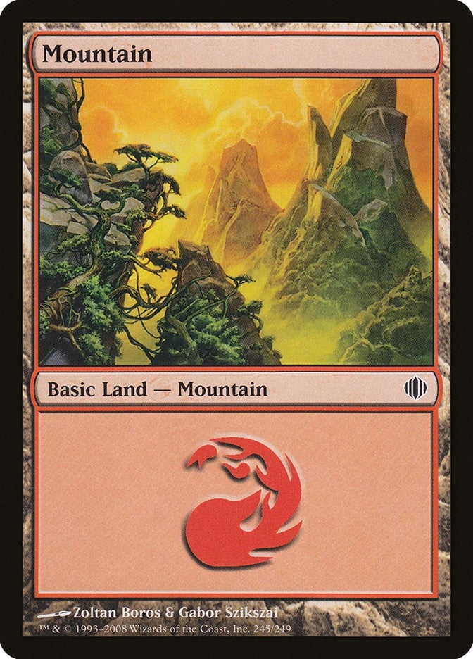 Image for Mountain (245) (245) (ALA) - Magic: The Gathering