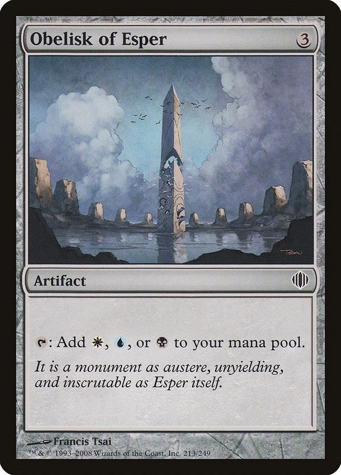 Image for Obelisk of Esper (213) (ALA) - Magic: The Gathering