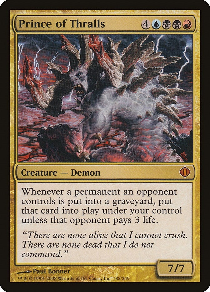 Image for Prince of Thralls (182) (ALA) - Magic: The Gathering