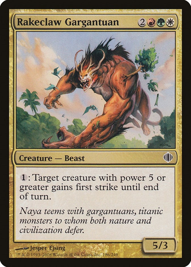 Image for Rakeclaw Gargantuan (186) (ALA) - Magic: The Gathering