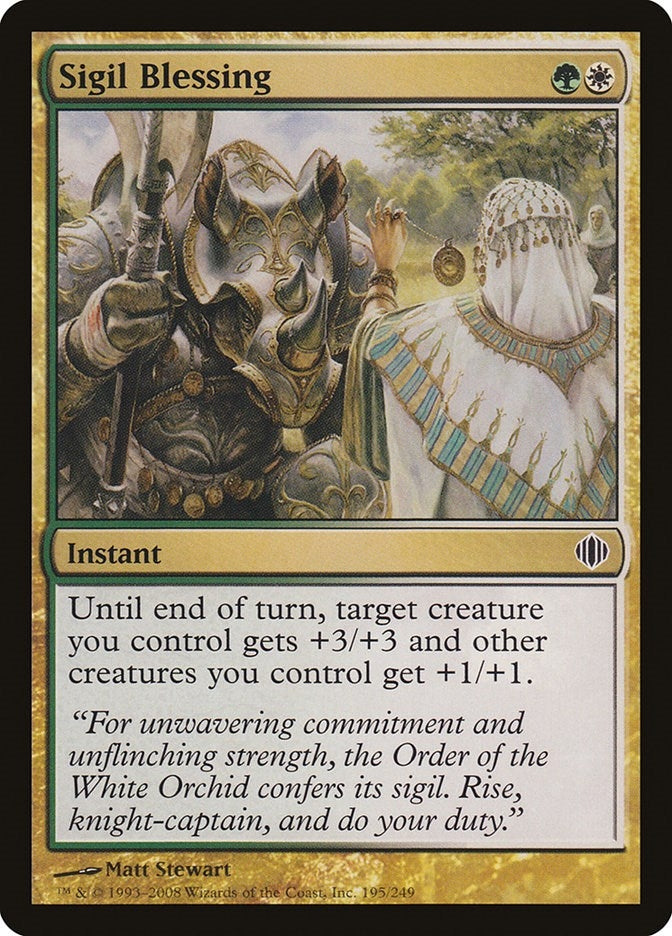 Image for Sigil Blessing (195) (ALA) - Magic: The Gathering