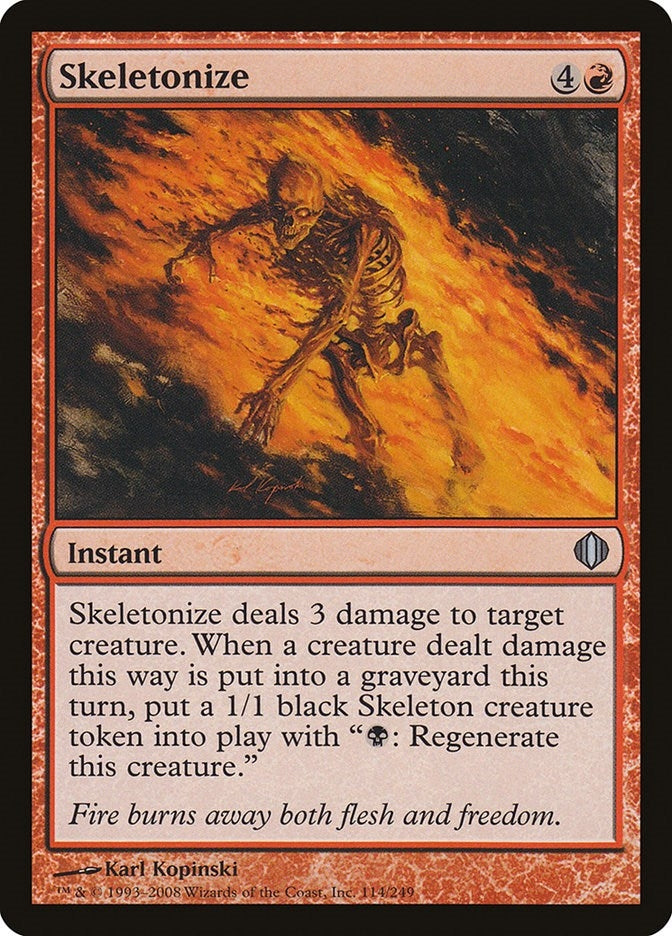 Image for Skeletonize (114) (ALA) - Magic: The Gathering