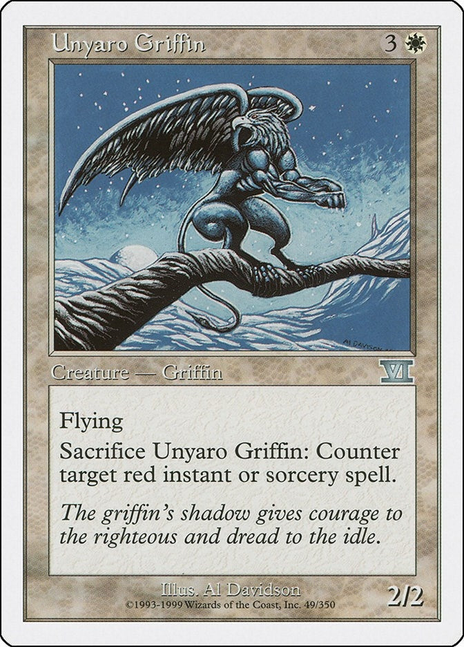 Image for Unyaro Griffin (49) (6ED) - Magic: The Gathering