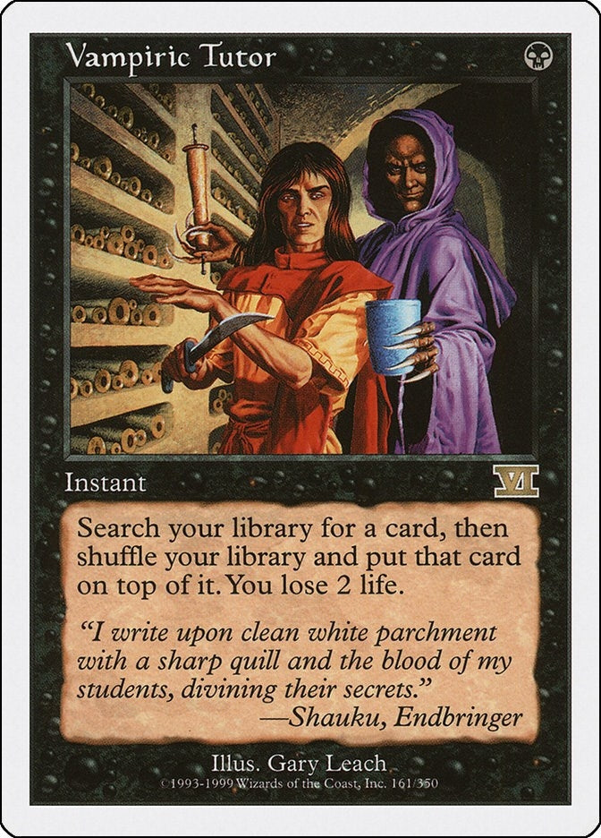 Image for Vampiric Tutor (161) (6ED) - Magic: The Gathering