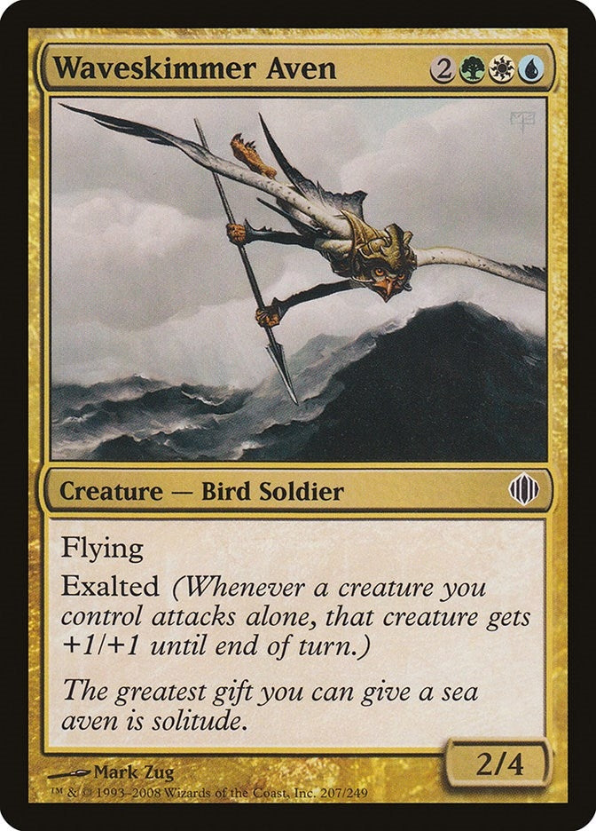 Image for Waveskimmer Aven (207) (ALA) - Magic: The Gathering
