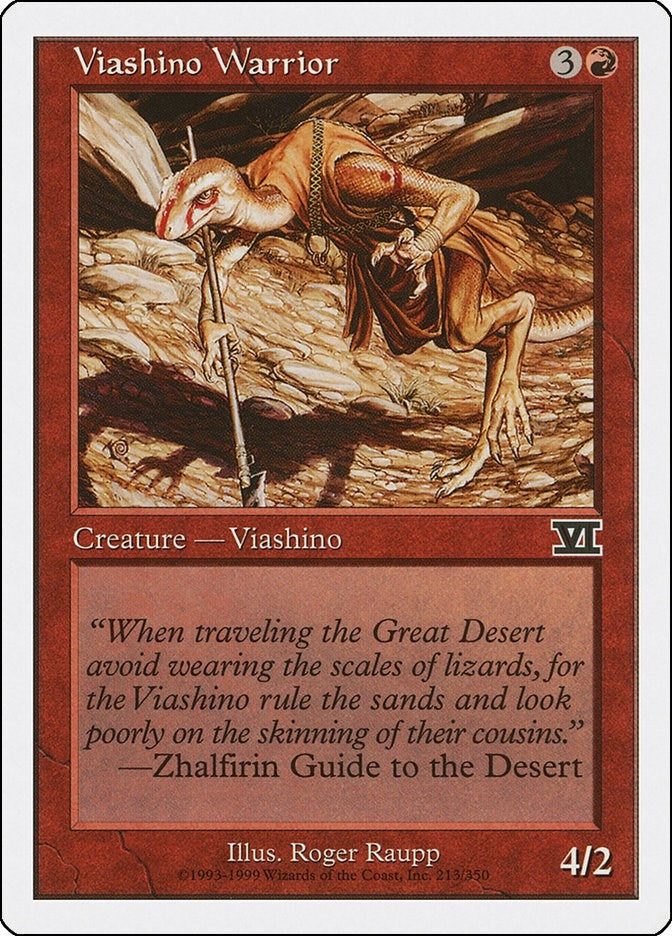 Image for Viashino Warrior (213) (6ED) - Magic: The Gathering