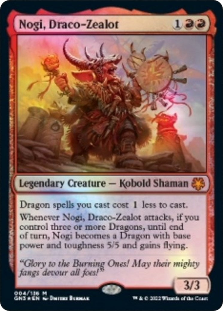 Image for Nogi, Draco-Zealot (4) (GN3) - Magic: The Gathering
