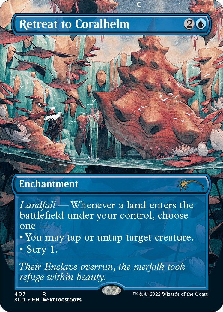 Image for Retreat to Coralhelm (Borderless) (407) (SLD) - Magic: The Gathering