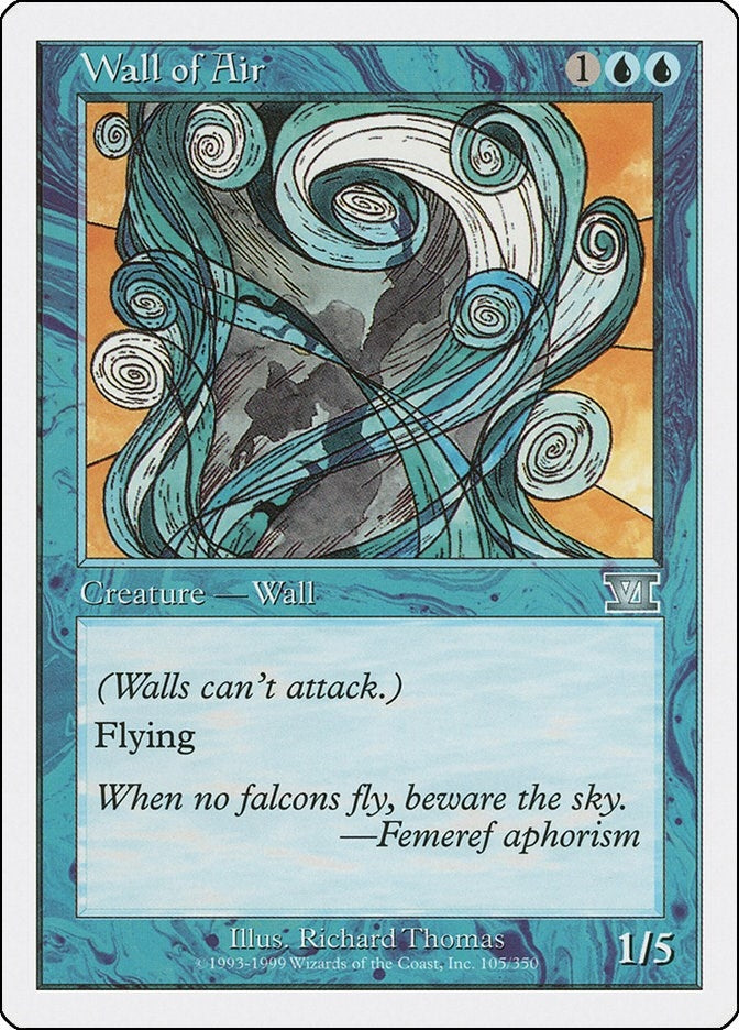 Image for Wall of Air (105) (6ED) - Magic: The Gathering