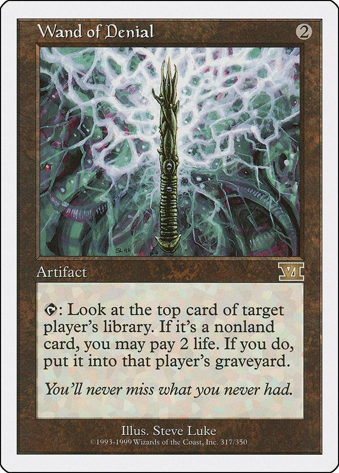Image for Wand of Denial (317) (6ED) - Magic: The Gathering